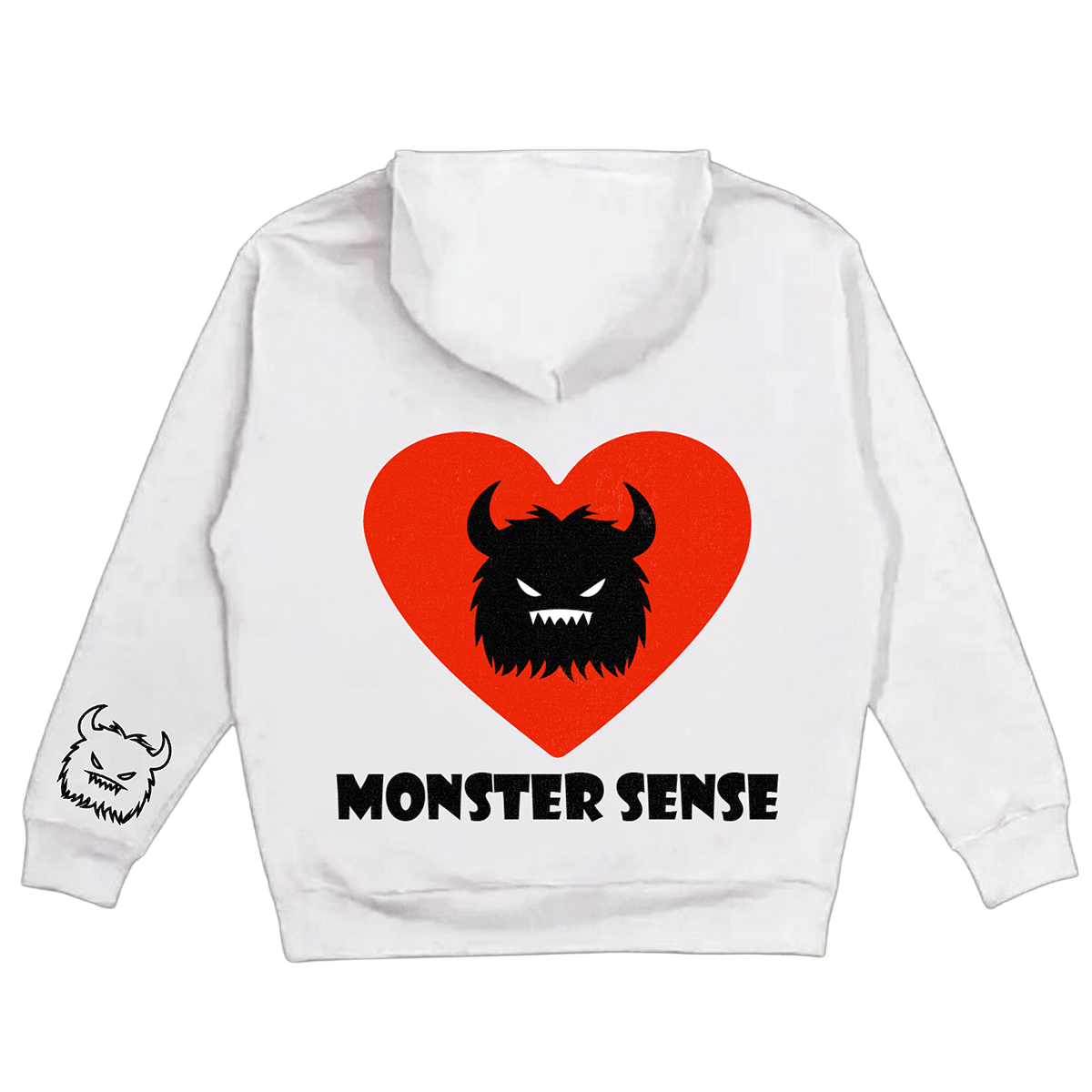 Classic Red Heart Monster Hoddies