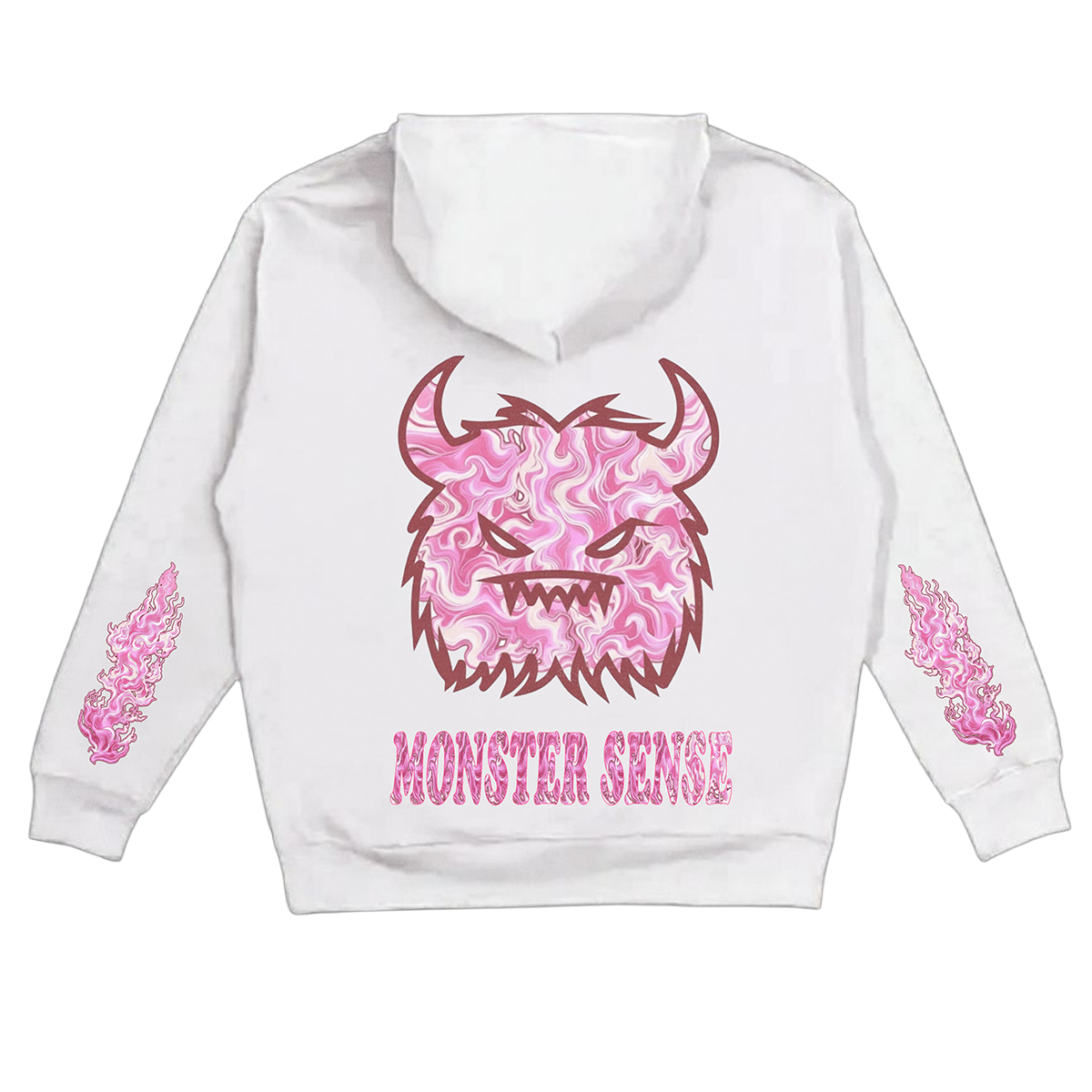 Monster Pink Flame Hoddies