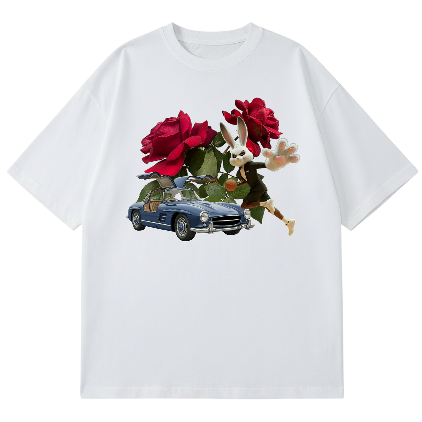 BLACK LEMONADE CORE - MOTHER'S PETALS - RED ROSE BLACK BUNNY (WHITE)