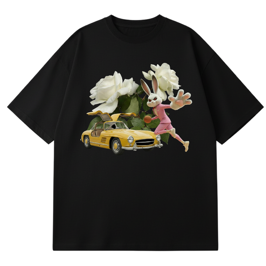 BLACK LEMONADE CORE - MOTHER'S PETALS - WHITE ROSE PINK BUNNY (WHITE)