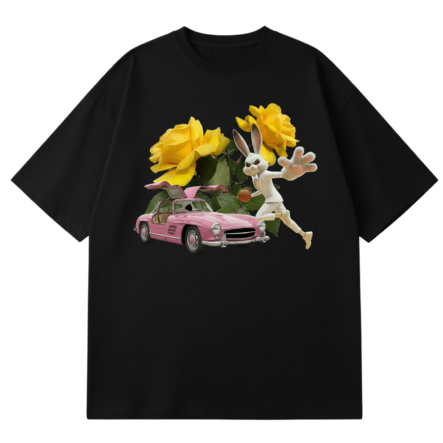 BLACK LEMONADE CORE - MOTHER'S PETALS - YELLOW ROSE WHITE BUNNY (BLACK)