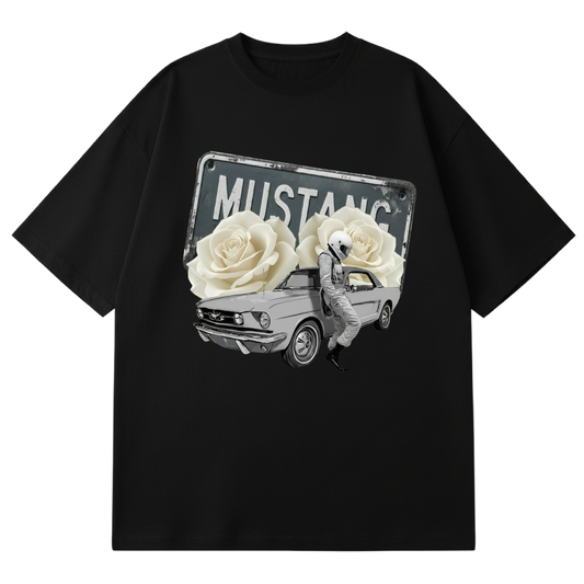 BLACK LEMONADE CORE - MOTHER'S PETALS - WHITE ROSE GREY CAR DRIVER (BLACK)