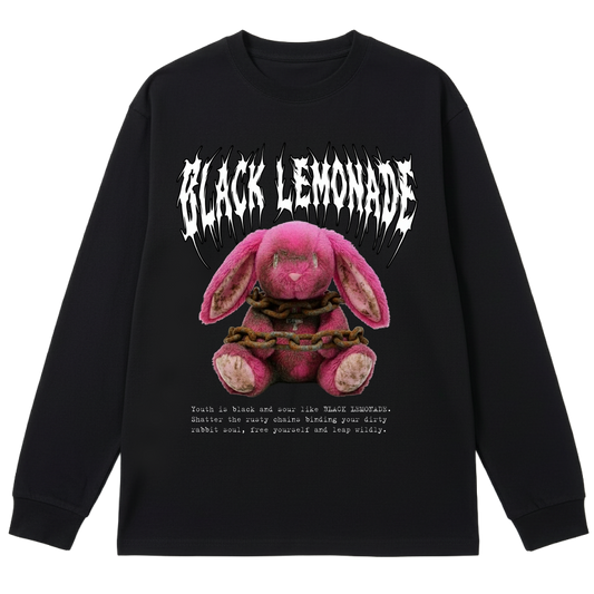 BLACK LEMONADE CORE - FREE YOUR PLUSH - CHAINED BUNNY (BLACK)