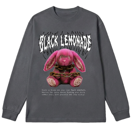 BLACK LEMONADE CORE - FREE YOUR PLUSH - CHAINED BUNNY (DARK GREY)