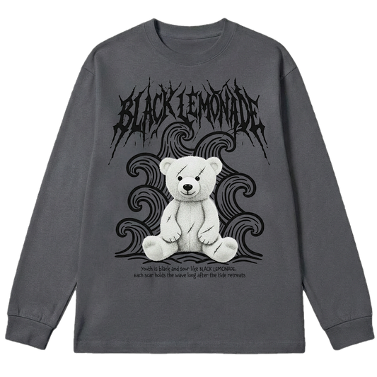 BLACK LEMONADE CORE - FREE YOUR PLUSH - KANAGAWA BEAR (DARK GREY)