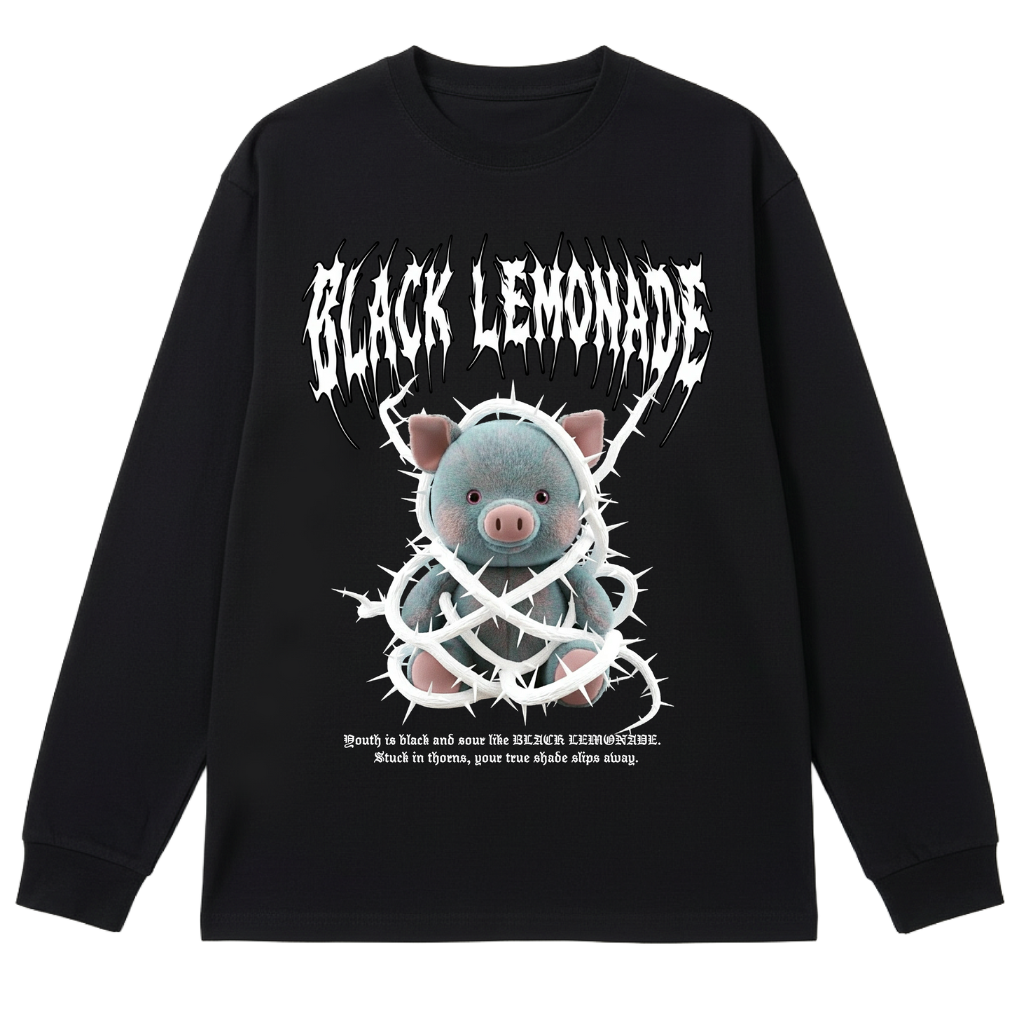 BLACK LEMONADE CORE - FREE YOUR PLUSH - THORN PIGGY (BLACK)