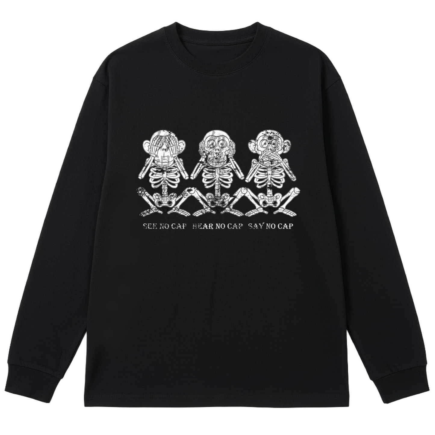 BLACK LEMONADE CORE - SEE:NO:CAP / HEAR:NO:CAP / SAY:NO:CAP - MONKEY (BLACK)