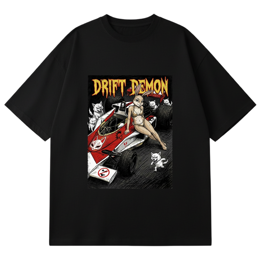 DRIFT DEMON - PIT LANE MONSTER CREW - USAGI & KITSUNE (BLACK)