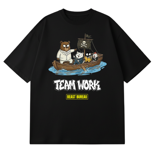 BEAST BUREAU - TEAM WORK - PADDLING THE PIRATE BOAT (BLACK)