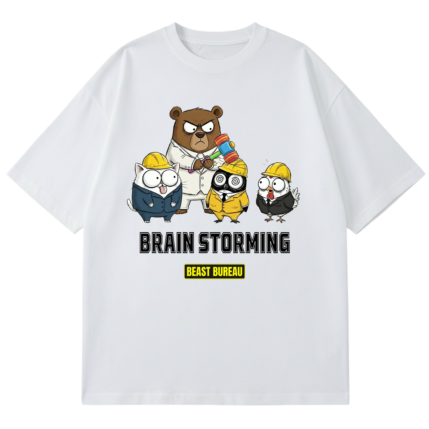 BEAST BUREAU - BRAIN STORMING - HAMMERING OUT IDEAS (WHITE)