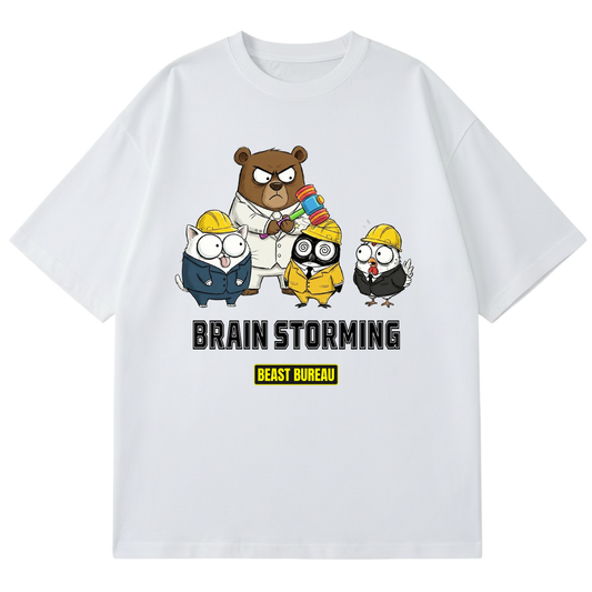 BEAST BUREAU - BRAIN STORMING - HAMMERING OUT IDEAS (WHITE)