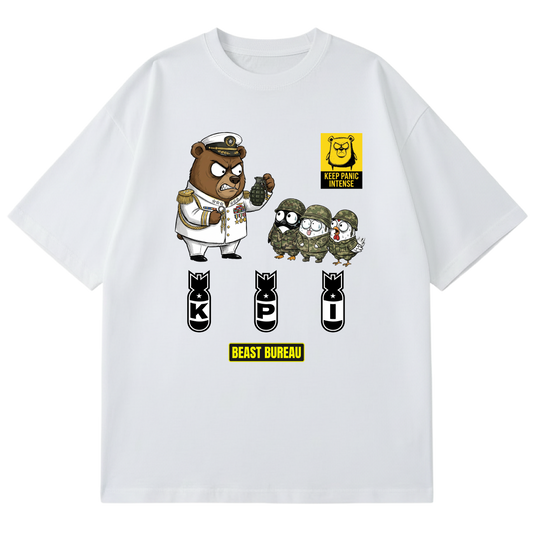 BEAST BUREAU - K.P.I. - KEEP PANIC INTENSE (WHITE)