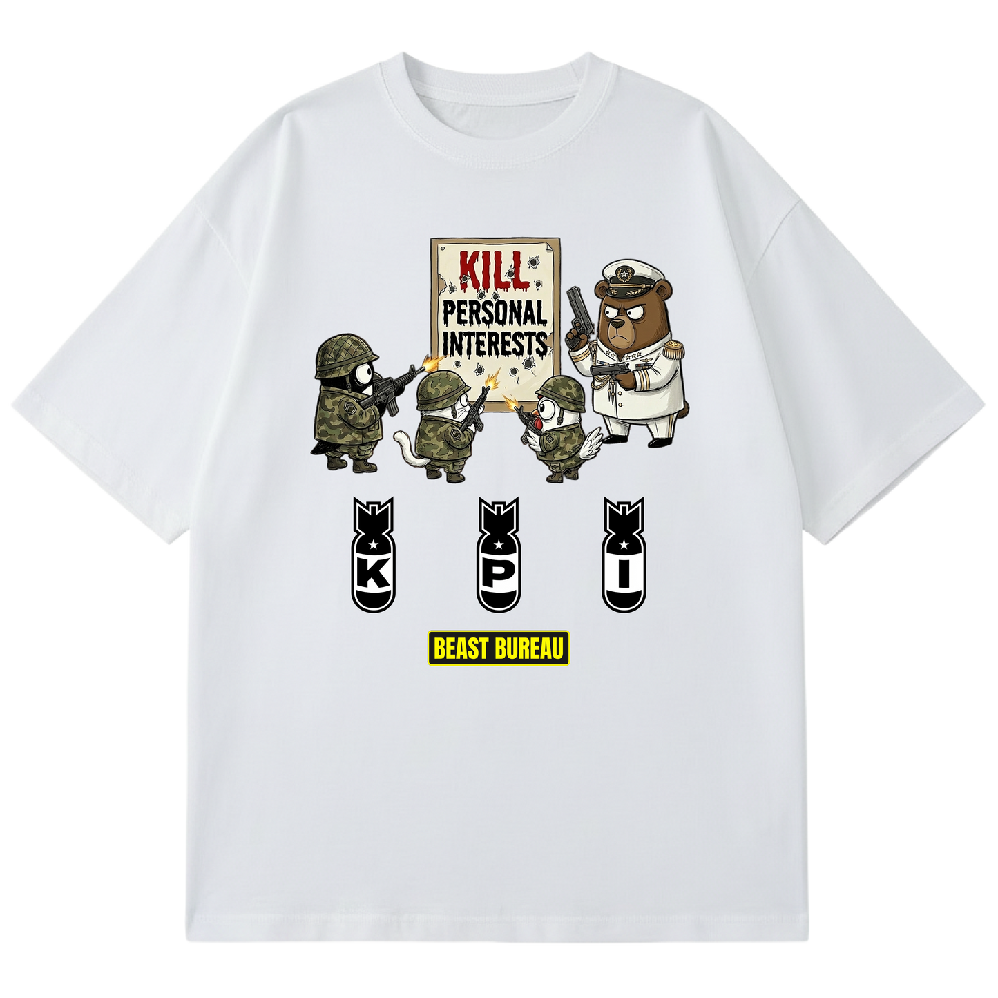 BEAST BUREAU - K.P.I. - KILL PERSONAL INTERESTS (WHITE)