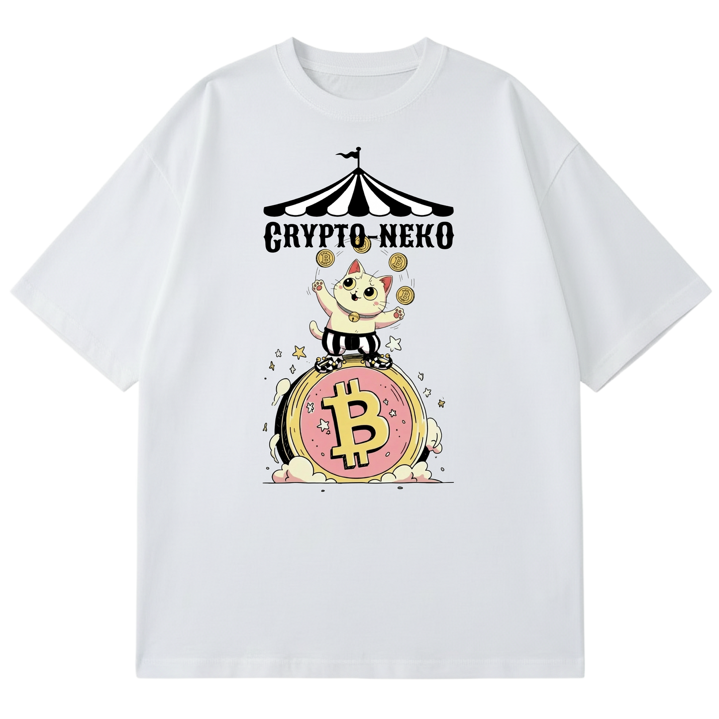 CRYPTO-NEKO - FIRST DROP - JESTER (WHITE)