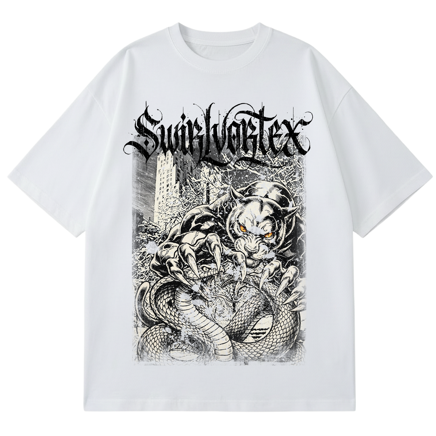 BLACK LEMONADE SIGNATURE - SWIRLVORTEX - SNOW FIGHT - BW (WHITE)