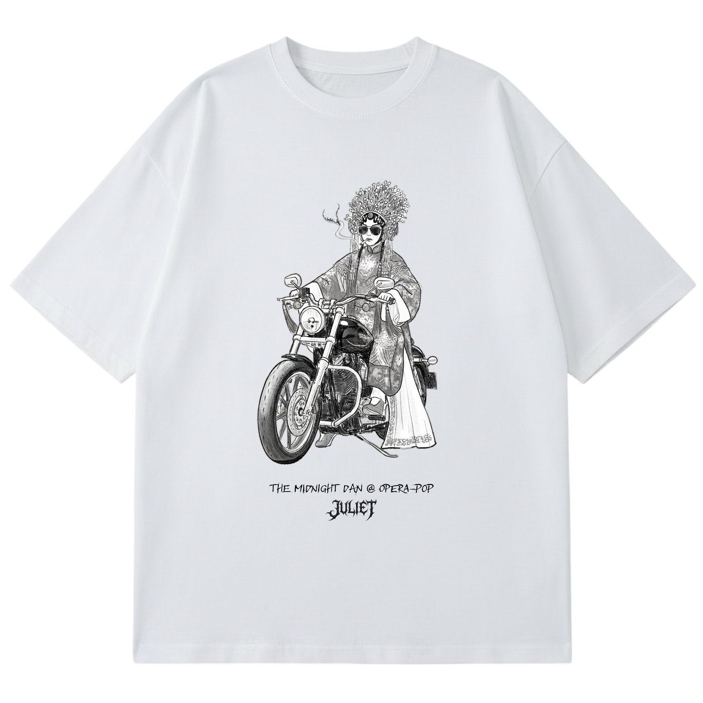 JULIET - MIDNIGHT RIDE OF DAN - B&W (WHITE)