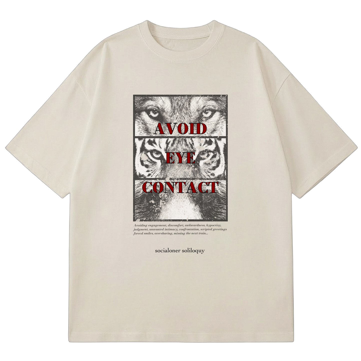 SOCIALONER SOLILOQUY - PROLOGUE - AVOID EYE CONTACT (BEIGE)