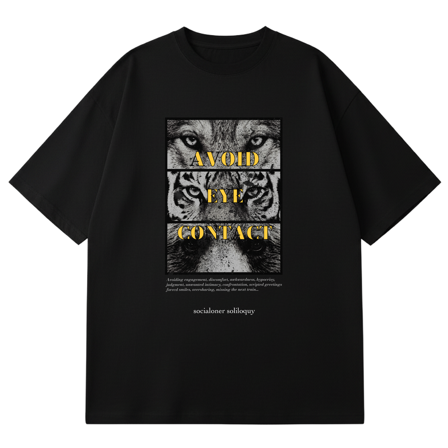 SOCIALONER SOLILOQUY - PROLOGUE - AVOID EYE CONTACT (BLACK)