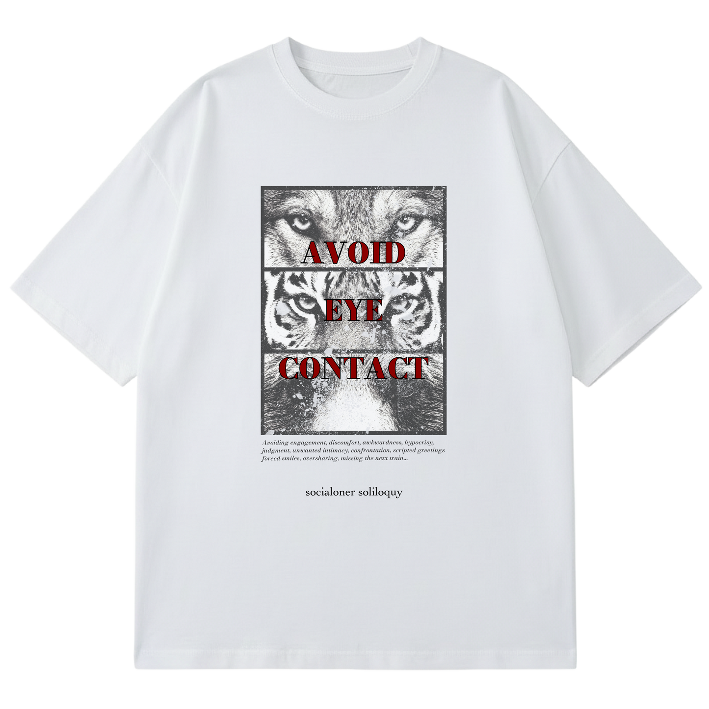 SOCIALONER SOLILOQUY - PROLOGUE - AVOID EYE CONTACT (WHITE)