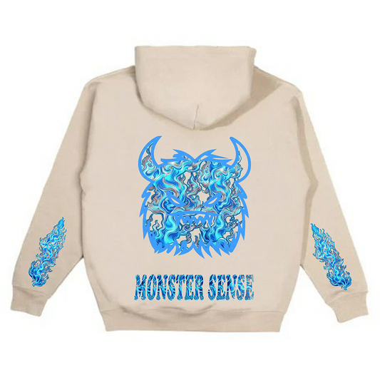 Monster Blue Flame Hoddies
